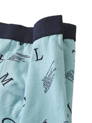 4er-Pack atmungsaktive und bequeme Boxerunterhosen aus Baumwolle für Herren mit Buchstabendruck