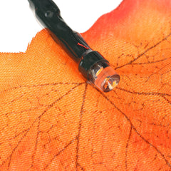 Solar Powered 6.5M 30LED Maple Leaves Garland Fairy Lights for Outdoor Garden and Lawn