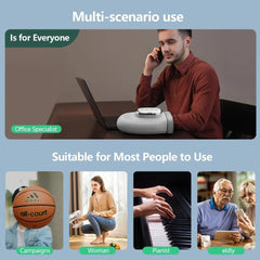 Electric Hand Massager with Heat Compression, Carpal Tunnel Relief, Kneading Rollers, Portable Vibrating Gloves