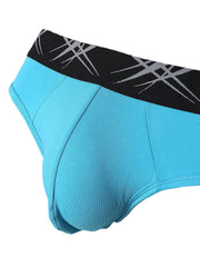 Einfarbige, atmungsaktive Herren-Slips aus Baumwolle mit mittlerer Taille - elastisch und dünn