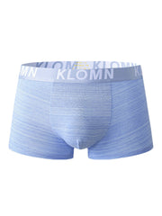 Men's Cotton Breathable Antibacterial Boxers with Logo Waistband and Pouch