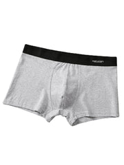 Slim Fit-Boxershorts aus Baumwolle für Herren – 4er-Pack, atmungsaktiv, dünn, U-konvexe Beutel, einfarbig