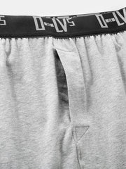 Lockere, atmungsaktive Boxershorts für Herren aus Baumwolle mit mittlerer Taille und elastischem Bund
