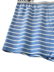 4-teilige Modal-Boxershorts für Herren mit horizontalen Streifen, Logobund und Beutel
