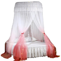 Ceiling-Mounted Foldable Bed Canopy Mosquito Net - Easy Installation, Home Dome Design