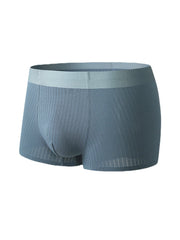 Nahtlose, atmungsaktive, antibakterielle U-konvexe Beutel-Boxershorts für Herren aus Baumwolle – einfarbig für zu Hause