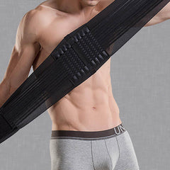 Sportgürtel Herren: Atmungsaktive Taillenschutzbandagen für Fitness - Dünn, Sommertauglich für Männer und Frauen
