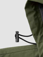 Einfarbiger, langärmliger Freizeitmantel für Herren mit Kapuze, Kordelzug und Reißverschluss vorne