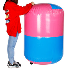 100 x 85 cm aufblasbare PVC-Rolle für Fitness, Gymnastik, Yoga, Therapie und Physioübungen