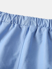 Schnelltrocknende Strand- und Joggingshorts für Herren in einfarbiger Ausführung mit Kordelzug – leichte Activewear