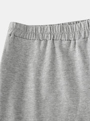 Herren Baumwolle Einfarbig Atmungsaktive Lockere Home Shorts Boxer
