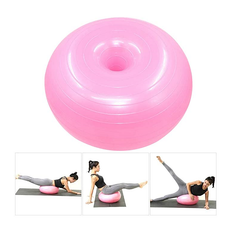 50 cm Anti-Burst-Donut-Yogaball mit Pumpe – rutschfester Gymnastikball für Fitness, Pilates, Fitnessstudio, Massage