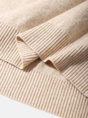 Einfarbige, ärmellose Strickwesten mit Rundhalsausschnitt für Herren – Basic-Stil