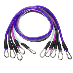 11-teiliges Widerstandsbänder-Set – Naturkautschuklatex für Yoga, Pilates, Workout – Elastisches Trainingsseil, Fitness-Zugschnur
