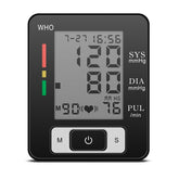 Home Automatic Wrist Blood Pressure Monitor with Voice, Digital Display, Oxygen & Blood Glucose Measurement