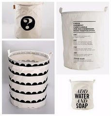 Canvas-Aufbewahrungstasche für Kinder und Babyspielzeug – Kleidungs-/Wäsche-Aufhänger-Organizer mit Kordelzug