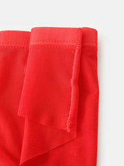 Durchsichtige, atmungsaktive Herren-Home-Slips in Volltonfarbe mit mittlerer Taille und voller Hüfte