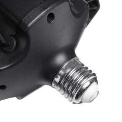 200W E27 LED Faltbare Garagenleuchte mit Lüfterflügeln für Werkstatt, Fitnessstudio und Decke