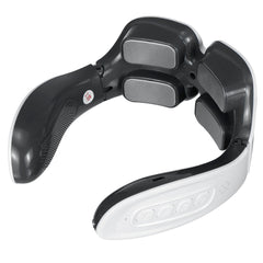 4-Head Electric Neck Massager with Hot Compress, 12 Modes, and 2 Electrode Pads