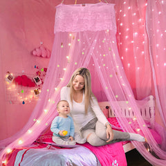 Princess Lace Canopy Mosquito Net - Mesh Bed Netting for Elegant Protection