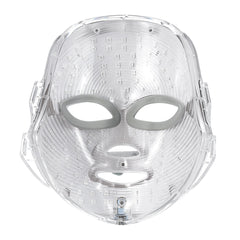 110–220 V, 7-farbige LED-Licht-Photonen-Gesichtsmaske zur Hautverjüngung, Gesichtstherapie, Faltenreduzierung + Fernbedienung