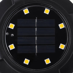 Solar Powered 12 LED Buried Lawn Light - Outdoor Pathway, Garden, Decking Decor