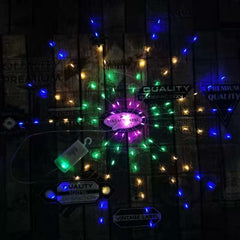 LED-Starburst-Lichterkette – DIY-Feuerwerksstrahl, Weihnachtsgirlande, Festivaldeko, ferngesteuerte Lichterkette