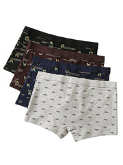 Multipack U-konvexe Boxershorts für Herren mit Buchstabendruck – bequeme Unterwäsche