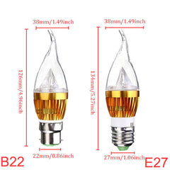 Dimmable 4.5W LED Chandelier Candle Light Bulb, 220V
