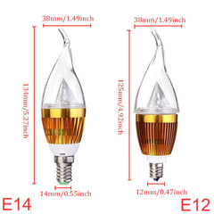 Dimmable 4.5W LED Chandelier Candle Light Bulb, 220V