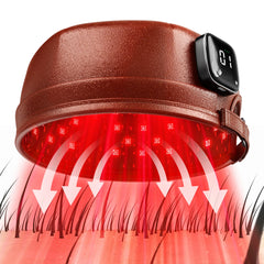 Wireless Red Light Therapy Cap for Hair Regrowth, 120 LEDs 660nm 850nm Infrared Hat for Anti-Hair Loss & Thicker Hair