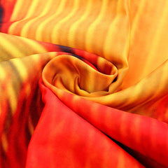 71" Multicolor Animal Feather Polyester Shower Curtain with 12 Hooks