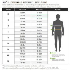 Jumpsuit-Pyjama mit Karomuster und Kapuze für Herren, mit Vordertasche und langen Ärmeln