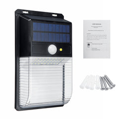 36 LED Dual Panel Solar Bewegungsmelder Nachtlampe für Hof und Garten im Freien