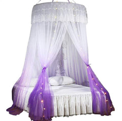Ceiling-Mounted Foldable Bed Canopy Mosquito Net - Easy Installation, Home Dome Design