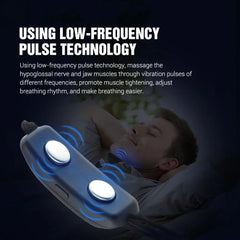 Anti-Snoring Device, Smart Throat Pulse EMS, Sleep Aid, Snore Stopper, Apnea Relief, USB Rechargeable