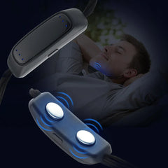Anti-Snoring Device, Smart Throat Pulse EMS, Sleep Aid, Snore Stopper, Apnea Relief, USB Rechargeable