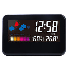 Digitale Wetterstation: Thermometer, Hygrometer, Wecker mit intelligenter Soundsteuerung