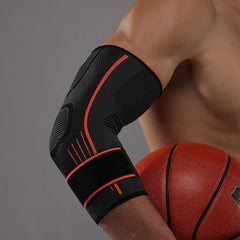 Elbow Support for Weightlifting & Sports - 1pc Pressurized Fitness Gear for Basketball, Tennis, Riding