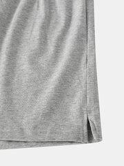 Herren Baumwolle Einfarbig Atmungsaktive Lockere Home Shorts Boxer