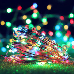 5 m lange Lichterkette mit 50 LEDs – Feenhafte Nachtdekoration für Feiertage, Weihnachten, Hochzeit