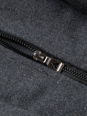 Herren Wollmantel mit Doppelkragen, einreihig, lässig, warm