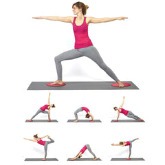 3-teiliges Yoga-Gleitscheiben- und Widerstandsbänder-Set für Fitness-, Hüft- und Muskeltraining