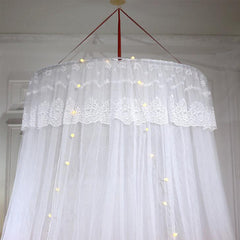 Ceiling-Mounted Foldable Bed Canopy Mosquito Net - Easy Installation, Home Dome Design