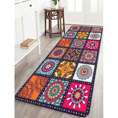 Bohemian Non-Slip Floor Mat Rugs for Kitchen, Bathroom, Door Entrance - Sizes: 40x60CM, 60x90CM, 60x180CM
