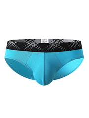 Einfarbige, atmungsaktive Herren-Slips aus Baumwolle mit mittlerer Taille - elastisch und dünn