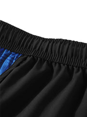 Schnelltrocknende Activewear-Hose aus Patchwork für Herren – Gefüttert für mehr Komfort