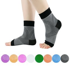 Women's Ankle Brace & Compression Sleeve for Plantar Fasciitis & Achilles Tendonitis - Open Toe Sock
