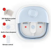 110 V, faltbares Fußbadewannen-Massagegerät mit rotem Licht und motorisierter elektrischer Fußwanne, 5,7 l Fassungsvermögen