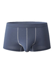 Einfarbige Boxershorts für Herren mit elastischem Bund – bequeme Unterwäsche